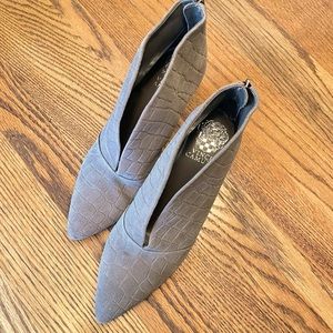 Gray Alligator Suede Boots by Vince Camuto